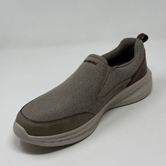 Skechers Slade Lucan Shoes Mens 11 Khaki Brown Slip On Comfort Loafers Sneakers